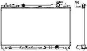 Радиатор охлаждения TOYOTA Land Cruiser Sakura 3462-1011