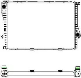Радиатор охлаждения BMW 5 Sakura 3011-1014