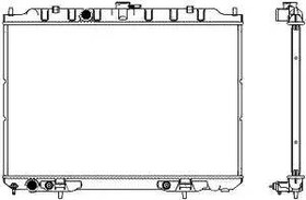 Радиатор охлаждения NISSAN X-Trail Sakura 3341-1034