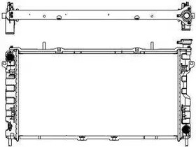 Радиатор охлаждения CHRYSLER Voyager Sakura 3131-1010