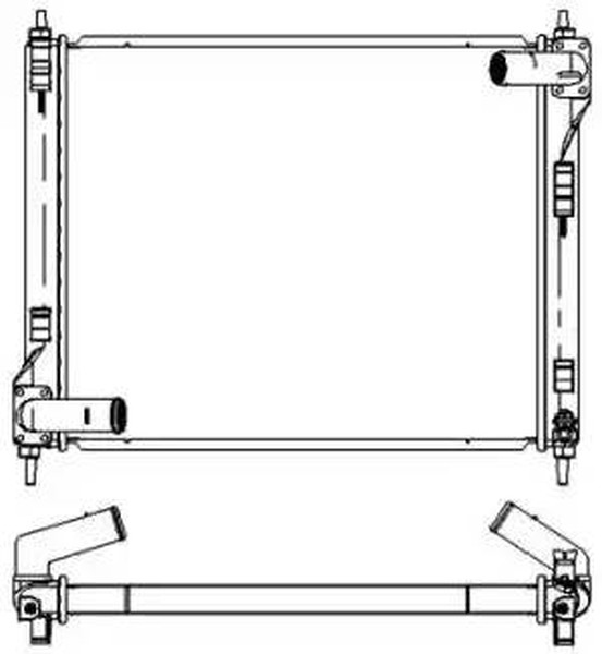 Радиатор охлаждения NISSAN Juke Sakura 3341-8511