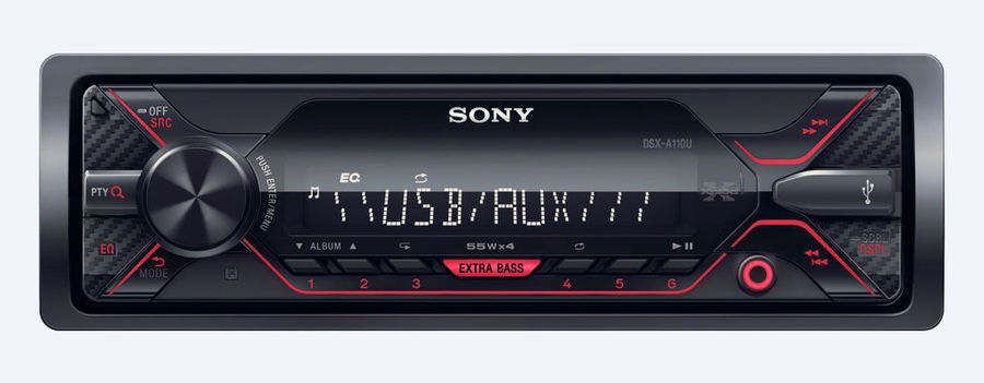 Автомагнитола Sony DSX-A110U, USB, 1DIN, 4x55Вт