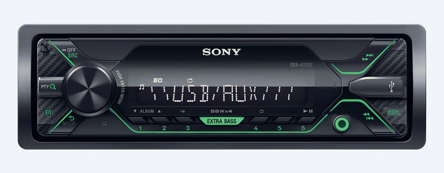 Автомагнитола Sony DSX-A112U, USB, 1DIN, 4x55Вт