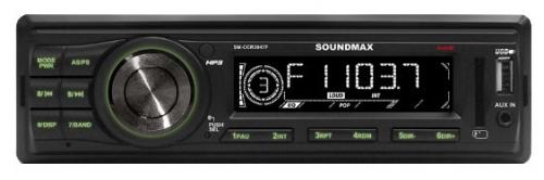 Автомагнитола Soundmax SM-CCR3047F, USB, 1DIN, 4x45Вт