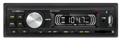 Автомагнитола Soundmax SM-CCR3052F, USB, 1DIN, 4x45Вт