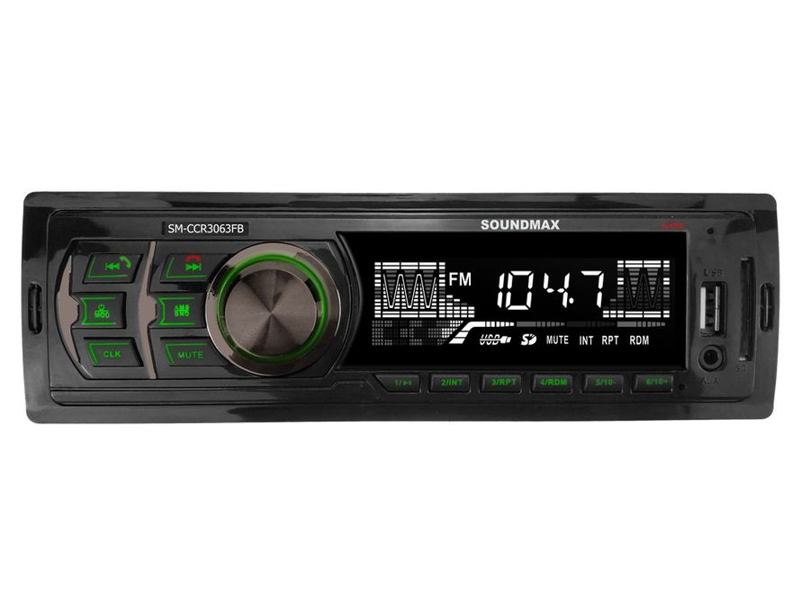 Автомагнитола Soundmax SM-CCR3063FB, USB, 1DIN, 4x45Вт