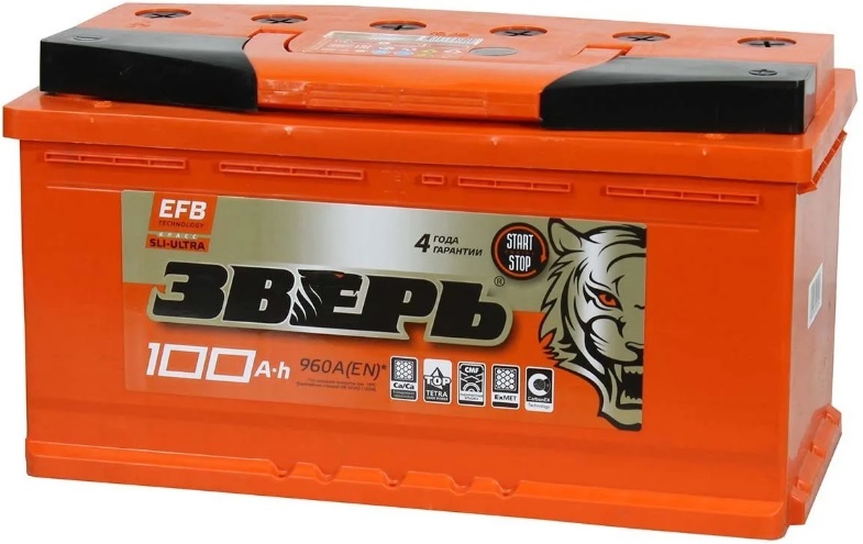 Аккумуляторная батарея EFB ЗВЕРЬ ZVEFB1003R (12В, 100А/ч)