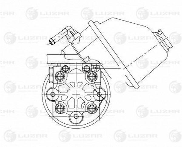 Насос ГУР Chevrolet Captiva Luzar LPS 0504