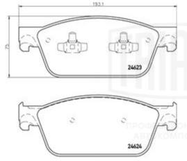 Колодки тормозные, дисковые VW Transporter Trialli PF 1841