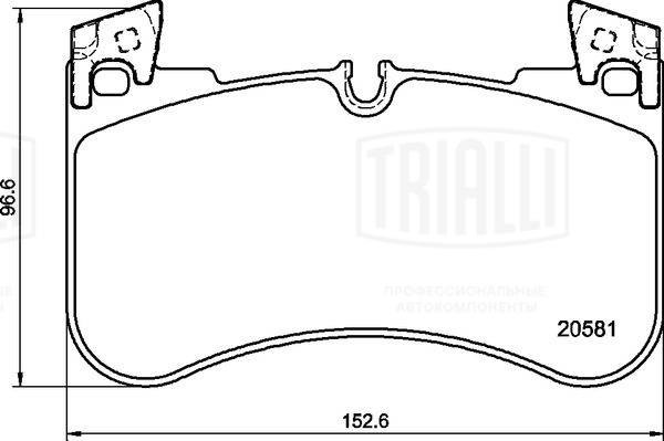 Колодки тормозные, дисковые LAND ROVER Defender Trialli PF 4452