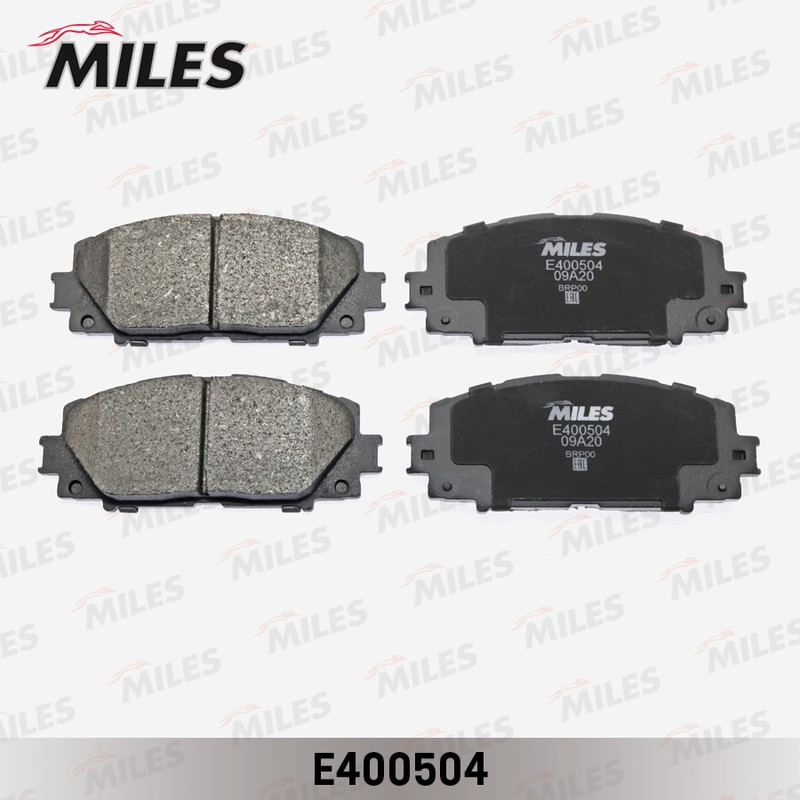 Колодки тормозные, дисковые TOYOTA YARIS Miles E400504