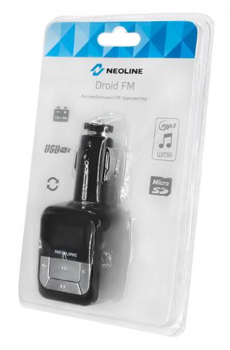 Автомобильный FM-модулятор Neoline Droid FM черный MicroSD USB PDU