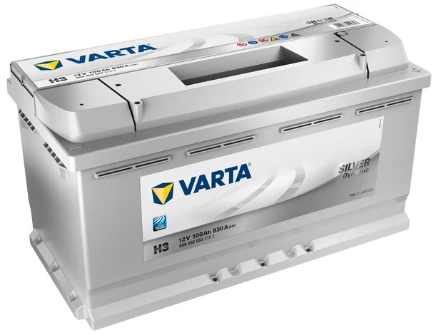 Аккумулятор VARTA 600 402 083 Silver Dynamic 100 А/ч Обратная R+ 353x175x190 EN830 А