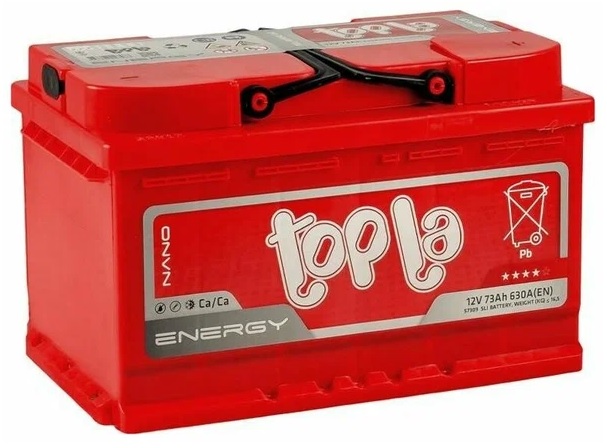 Аккумулятор TOPLA 108073 ENERGY 73 А/ч Обратная R+ 278x175x175 EN630 А