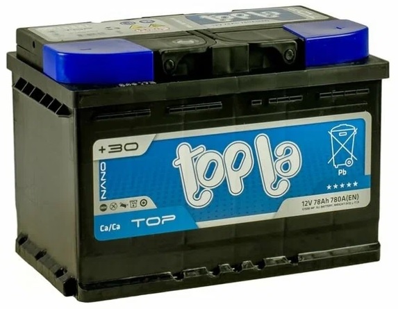 Аккумулятор TOPLA 118678 TOP SMF 78 А/ч Обратная R+ 278x175x190 EN750 А