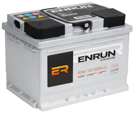 Аккумулятор ENRUN ES601 Standart 60 А/ч Прямая L+ 242х175х190 EN600 А