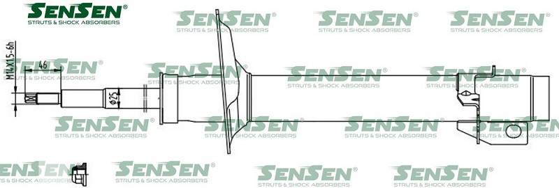 Амортизатор передний  Sensen 4214-2175 FIAT DUCATO