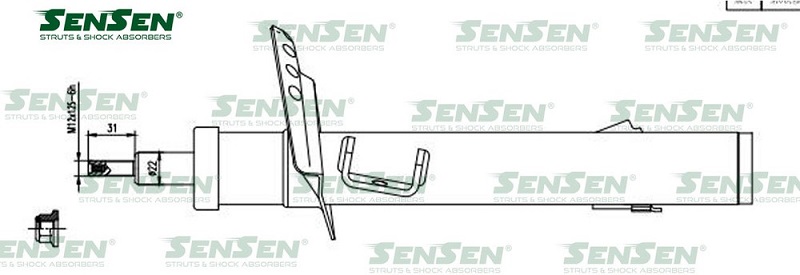 Амортизатор передний правый Sensen 4214-1591 Volvo V70