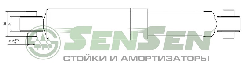 Амортизатор задний Sensen 1212-0218 MERCEDES SPRINTER