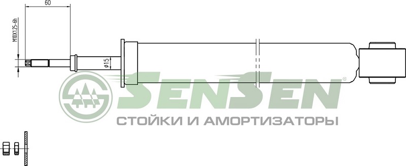 Амортизатор задний Sensen 3213-0372 BMW X3