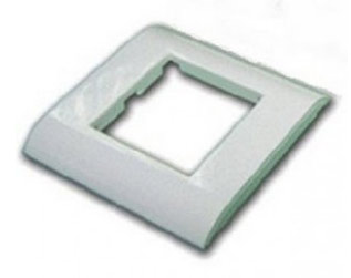 Накладка LANMASTER (LAN-FR45x45-WH) пластиковая на цоколь. 45х45. белая