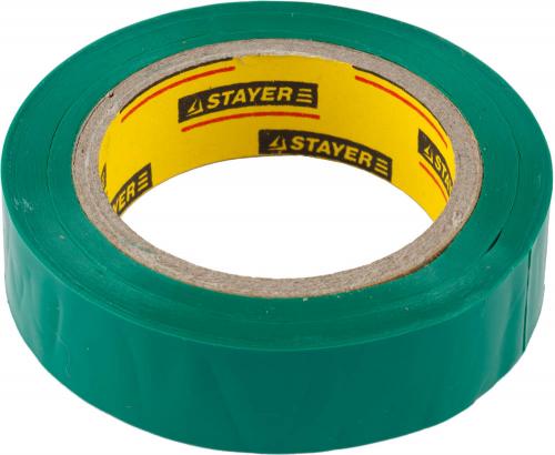Изолента STAYER MASTER зеленая, ПВХ, 5000 В, 15мм х 10м (12291-G-15-10)