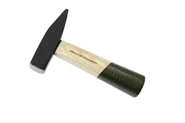 Молоток слесарный с укороченной деревянной ручкой Дело Техники 312050 (500 г)